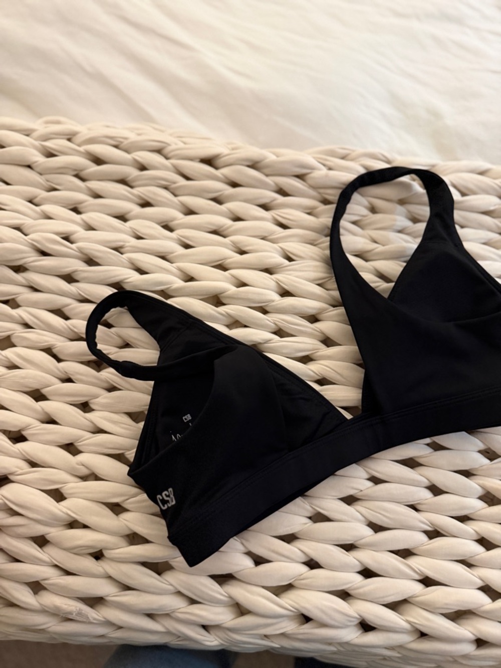 CSB Black Triangle Bralette - Picture 2 of 3